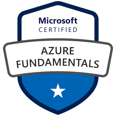 Microsoft Certified Azure Fundamentals certification image